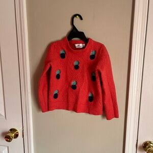 Vineyard Vines Red Sweater with Blue and Green Accents